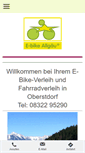 Mobile Screenshot of e-bike-allgaeu.de